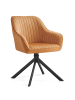 SONGMICS Esszimmerstuhl Tyra in Braun-Schwarz - (B)60 x (H)81.5 x (T)58 cm