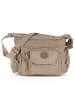 Bag Street Umhängetasche, Handtasche Nylon braun, beige ca. 30cm
