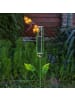 MARELIDA LED Solar Gartenstecker Regenmesser Libelle in gelb - H: 98cm