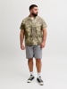 JACK & JONES PLUS Jeans-Shorts in Grey Denim
