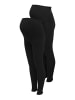 ONLY 2er-Pack Leggings in Black