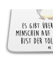 Mr. & Mrs. Panda Untersetzer Pinguine Kuscheln mit Spruch in Weiß