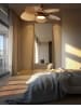 Beliani 2-tlg Deckenventilator mit Licht BORMEJO in Gold/Beige