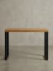 KADIMA DESIGN Konsolentisch Eiche-Dekor / Schwarz 120x39x75,5 cm Design Anrichte