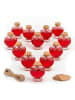 relaxdays 12x Glasflaschen-Set in Transparent - 90 ml
