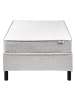 Beliani Doppelbett COUNTESS  in Grau/Braun - (W) 91 x (H) 53 x (L) 201 cm