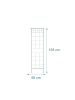 relaxdays 2 x Rankgitter in Schwarz - (B)58 x (H)193 cm