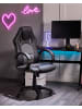 Beliani Gaming Stuhl FIGHTER in Schwarz/Grau - (W) 65 x (H) 108 x (L) 65 cm