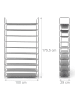 relaxdays 1x Schuhregal in Grau - (B)100 x (H)175,5 x (T)29 cm
