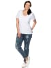 sheego T-Shirt in weiß