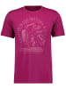Ragman Rundhals T-Shirt für Herren in lila