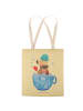 Mr. & Mrs. Panda Tote Bag Nachtfalter Schaumbad ohne Spruch in Gelb Pastell