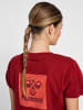 Hummel T-Shirt Hmloffgrid Damen in RHUBARB/NASTURTIUM