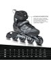 Apollo Fast Entry Inline Skates " Inliner Air Flow X2 " in silber