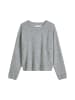 Marc O'Polo DENIM Pullover mit Rundhalsausschnitt und langen Ärmeln in Stone Melange