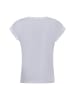 comma T-Shirt in weiß silber