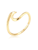 Elli Ring 925 Sterling Silber Wellen in Gold