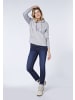 Oklahoma Jeans Kapuzensweatshirt mit LOVE- Frontprint in Grau