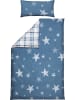 Erwin Müller Fein Biber Wendebettwäsche in blau