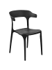 Beliani 4er-Set Esszimmerstuhl GUBBIO in Schwarz