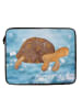 Mr. & Mrs. Panda Notebook Tasche Schildkröte Marschieren ohne Sp... in Oceanblue