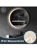 ZMH Badspiegel mit Beleuchtung in nickel Dimmbar IP44 rund mit Touch-Schalter Ø70cm