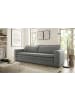 Furn.Design Schlafsofa hellgrau Cord, Sofa 3-Sitzer mit Bettfunktion 244 cm