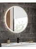 Furn.Design Badspiegel 80 cm rund, Badezimmer Spiegel mit LED Beleuchtung und Touch-Funktion