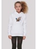 F4NT4STIC Hoodie Schmetterling Frühling in weiß