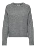 JDY Strickpullover in Medium Grey Melange