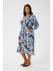 KAFFE curve Kleid KCjuna Loose fit in Black/Blue Graphic Strokes