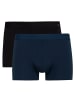 Calida Boxershort 2er Pack in Schwarz/Dunkelblau