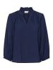 Kaffe Langarm-Bluse KAlena Loose fit in Midnight Marine