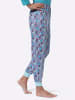 Sieh an! Schlafanzug-Hose in aquamarin-bedruckt
