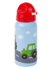 Sigikid Edelstahl Trinkflasche Traktor 400ml in hellblau/rot