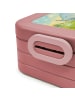 Mr. & Mrs. Panda Bento Box Elefant Seifenblasen Design mit Spruch in Rot Pastell