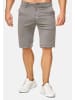 Max Men Chino Shorts Capri 3/4 Hose Stretch Bermuda Sommer in Grau