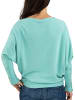 DENIMFY Strickpullover DFGreta in Türkis