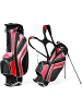 COSTWAY Golfbag mit Ständer in Rot