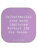 Mr. & Mrs. Panda Untersetzer Glas Spruch Selbstzweifel Workout m... in Lavendeltraum