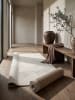 KADIMA DESIGN ERESMA Teppich Kurzflor Creme 80x150 Geometrisch Polyester Wohnzimmer in Creme