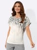 WITT WEIDEN Druck-Shirt in champagner-anthrazit-bedruckt