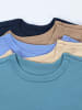 TupTam Jungen Baby Body Kurzarm 5er Pack in beige/blau