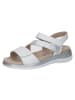 Caprice Sandalen in white/silver