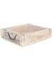 Novaliv Novaliv Holzkiste Vintage Weiß 30 x 25 x 8 cm Alte Ziegelform Holz Gro in Weiß