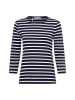 März Langarmshirt in marine weiß