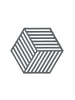 Zone Denmark Untersetzer Hexagon in Cool Grey
