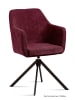 58 aufm Kessel ARMLEHNSTUHL drehbar (2er-Set) Denice 57x87x60 Schwarz/Marsala