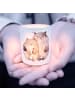 Mr. & Mrs. Panda Glas Teelichthalter Bären Liebe ohne Spruch in Transparent