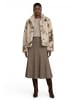 Zero  Plüschjacke in Cream/Brown